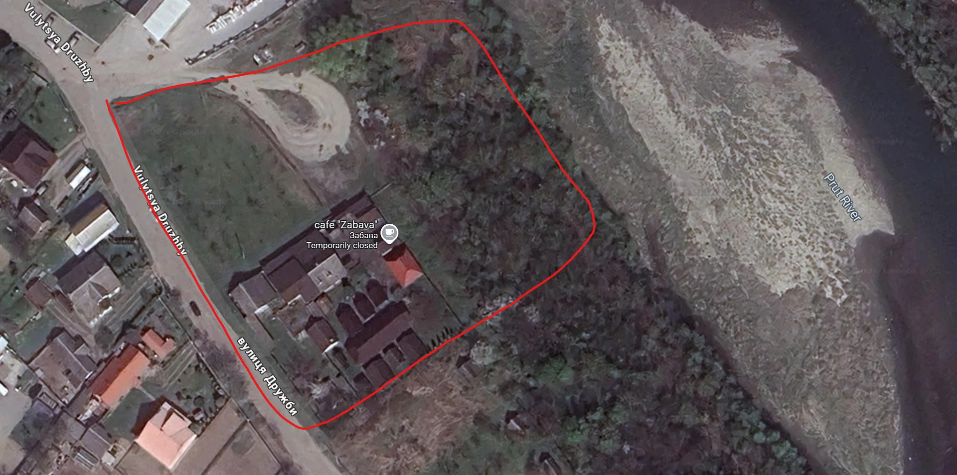 Current property aerial view
